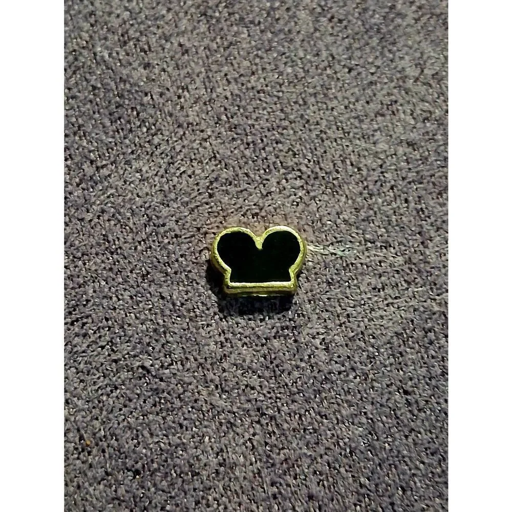 Black and Gold Mickey-style Ears Charm For Floating Lockets